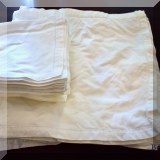 D133. 3 Sets of Williams Sonoma white napkins - $15 each set 